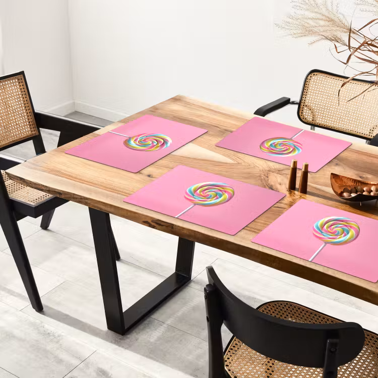 Tovagliette - Lecca-lecca - Rosa - Caramella - Dolce — 4