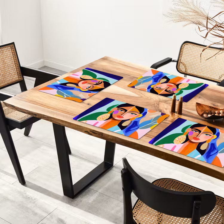 Tovagliette - Ritratto - Donna - Moderno — 4