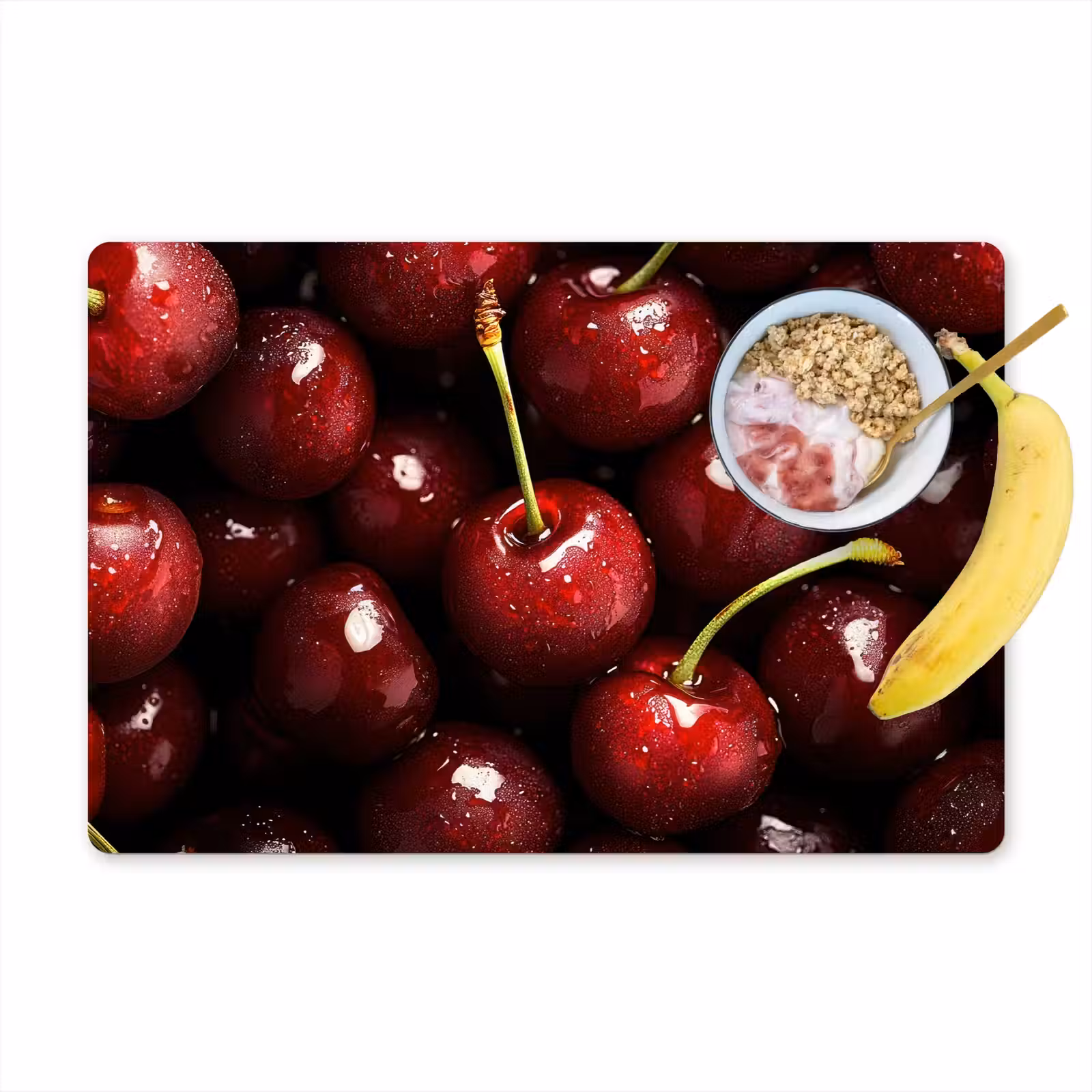 Tovaglietta in vinile - Rosso - Frutta - Ciliegia — 1
