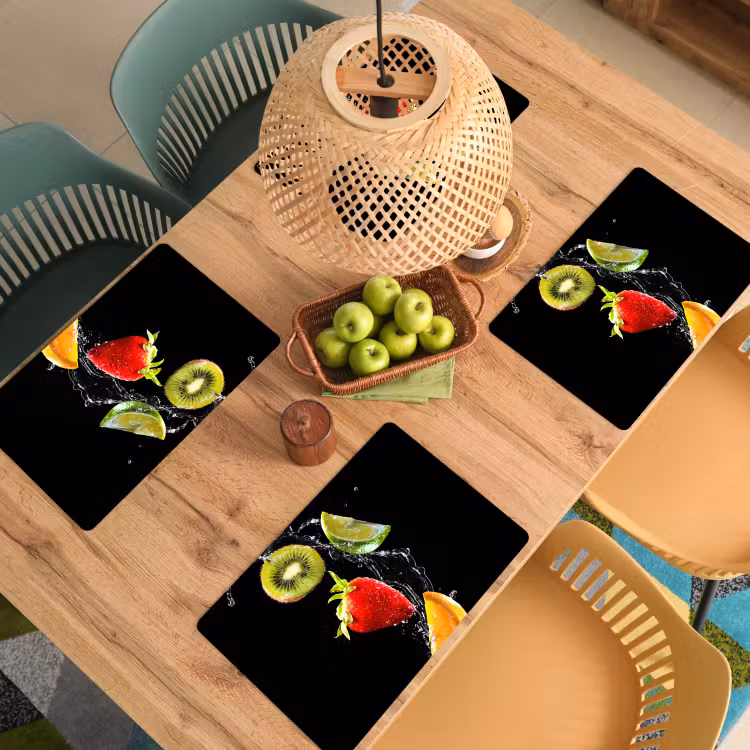 Tovaglietta in vinile - La danza delle gocce di frutta — 3