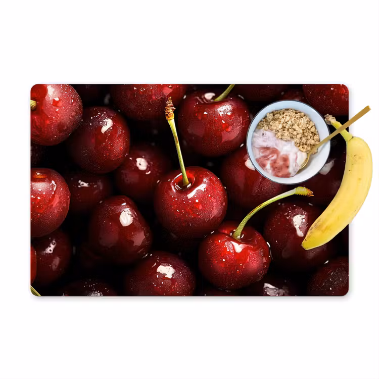 Tovaglietta in vinile - Rosso - Frutta - Ciliegia — 1