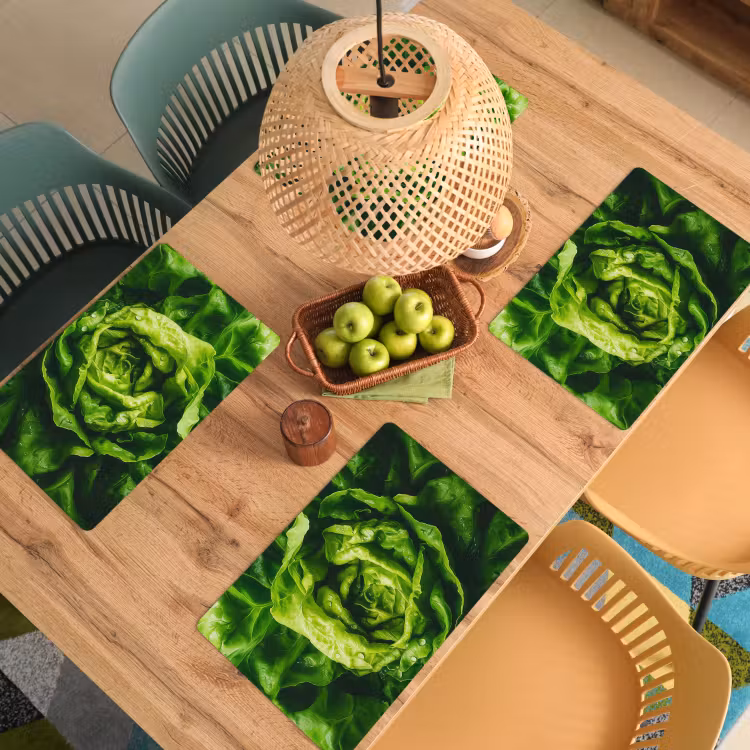 Tovaglietta in vinile - Verdure - Lattuga - Verde — 3