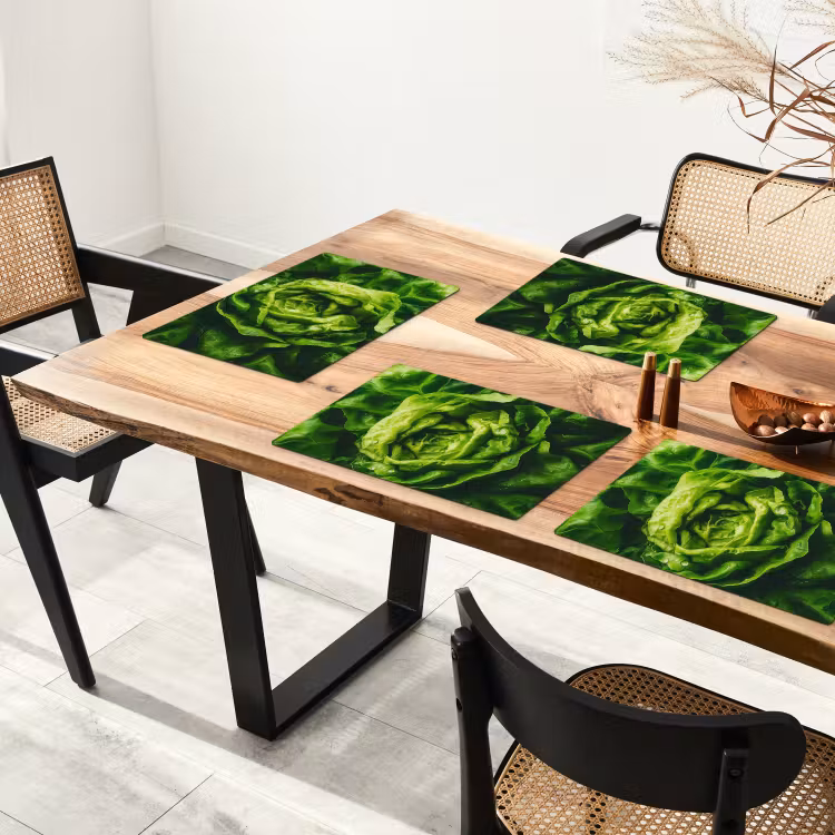 Tovaglietta in vinile - Verdure - Lattuga - Verde — 4