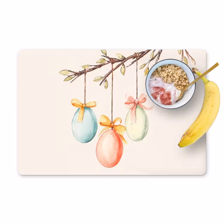 Tovaglietta – 6 pezzi - Torta di Pasqua - Fiocco - Uova — 1
