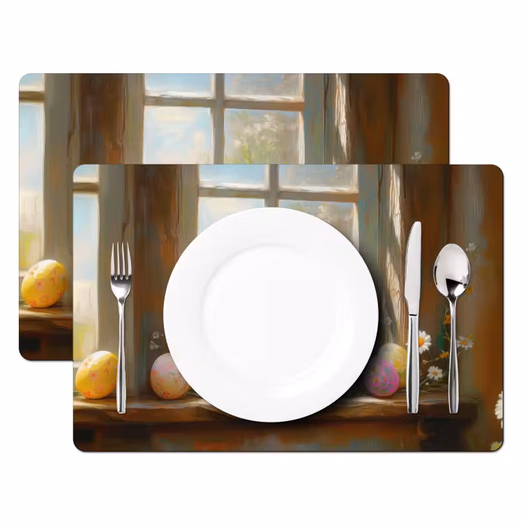 Tovaglietta – 6 pezzi - Pulcino - Finestra - Uova di Pasqua — 2