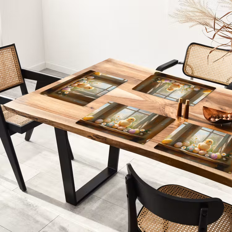Tovaglietta – 6 pezzi - Pulcino - Finestra - Uova di Pasqua — 4