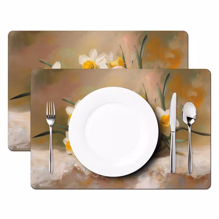 Tovaglietta – 6 pezzi - Fiori - Uova - Dipinti — 2