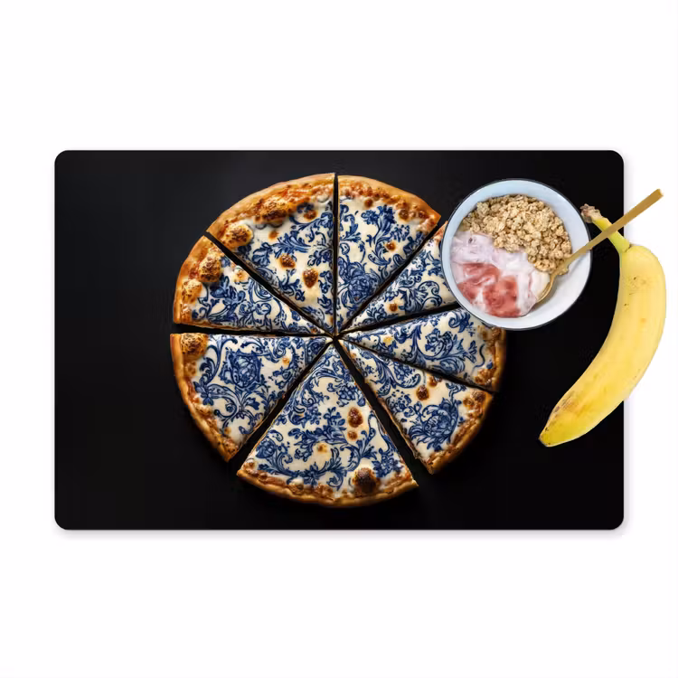 Tovagliette - Pizza - Cibo - Blu Delft — 1