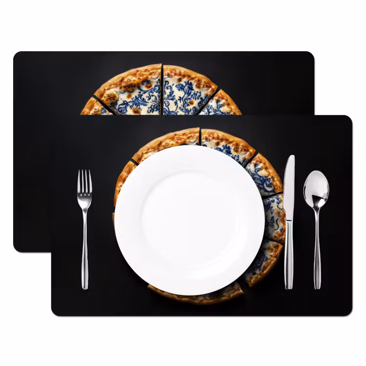 Tovagliette - Pizza - Cibo - Blu Delft — 2