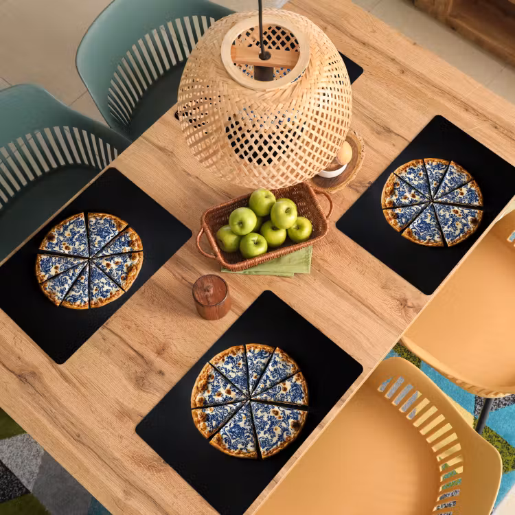 Tovagliette - Pizza - Cibo - Blu Delft — 3