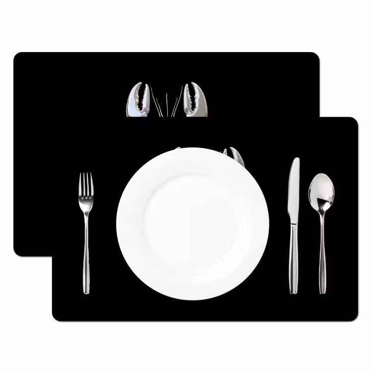 Tovaglietta in vinile - Aragosta - Argento - Metallizzato - Lusso — 2