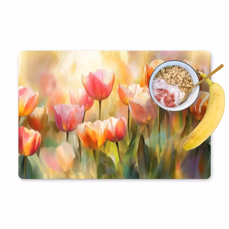 Tovaglietta in vinile - Tulipani - Fiabesco - Colorato — 1