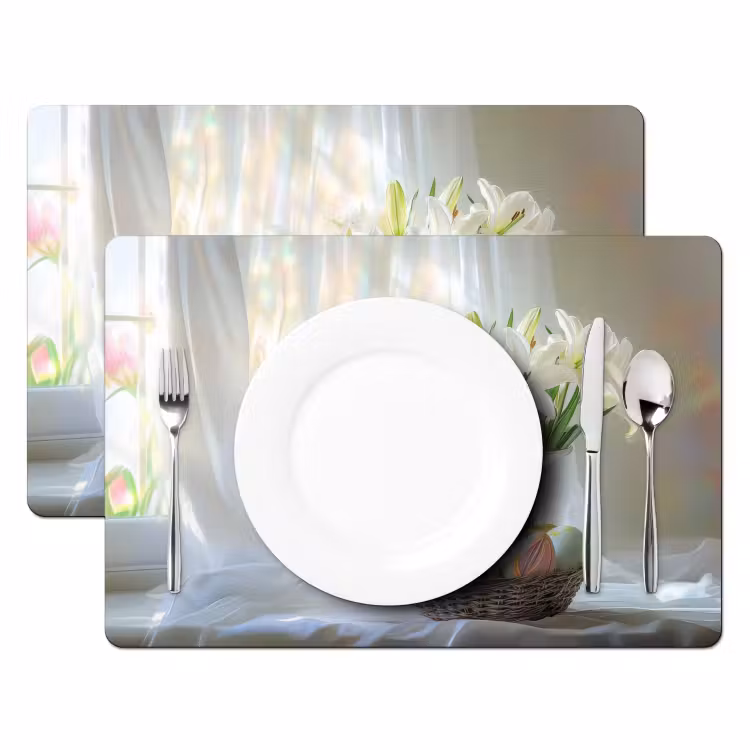 Tovaglietta – 6 pezzi - Vaso - Uova - Fiori — 2