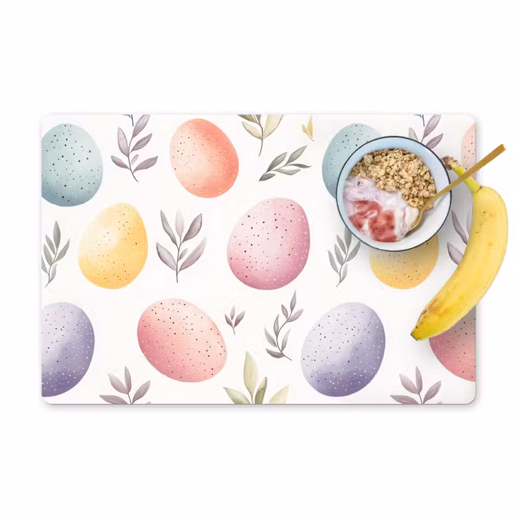 Tovaglietta – 6 pezzi - Uova - Colorate - Motivo — 1