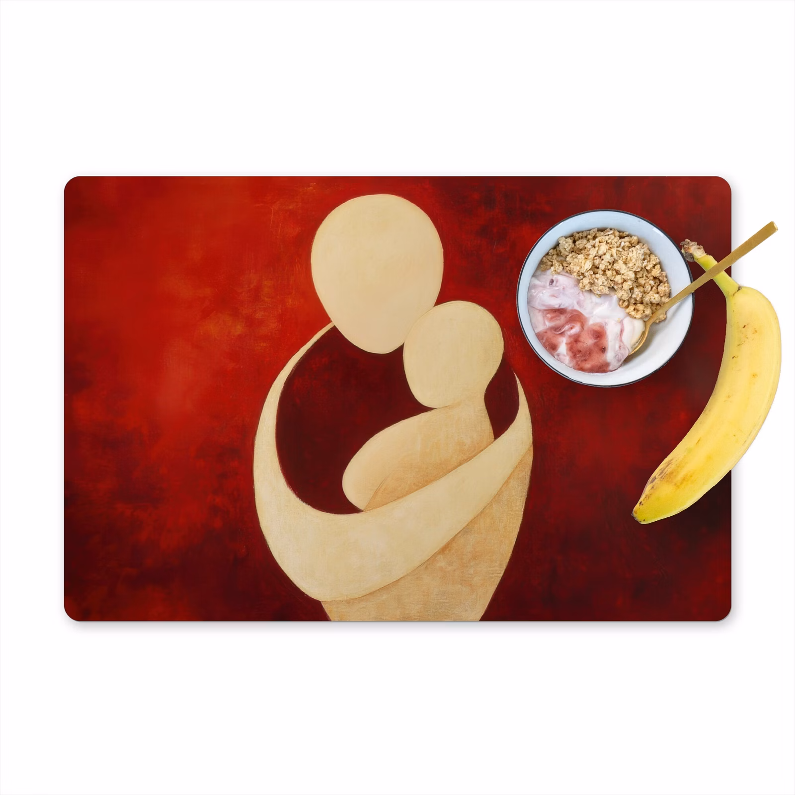 Tovagliette - Astratto - Madre - Bambino - Rosso — 1