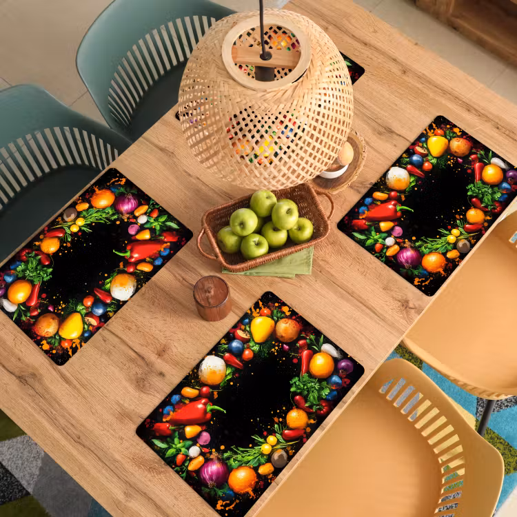 Tovagliette - Verdure - Graffiti - Colorati - Cucina - Astratto — 3