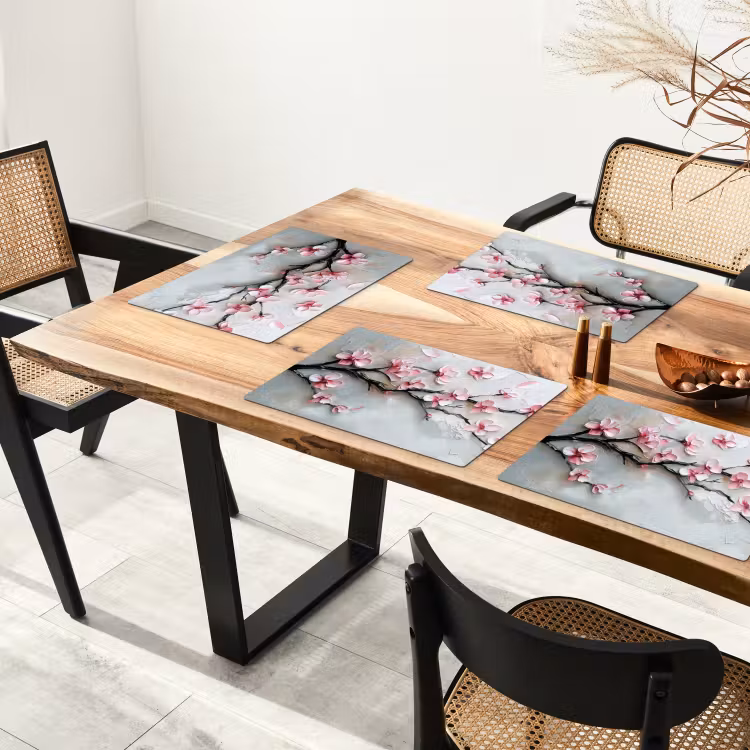 Tovaglietta in vinile - Fiore - Artistico - Rosa - Sakura — 4