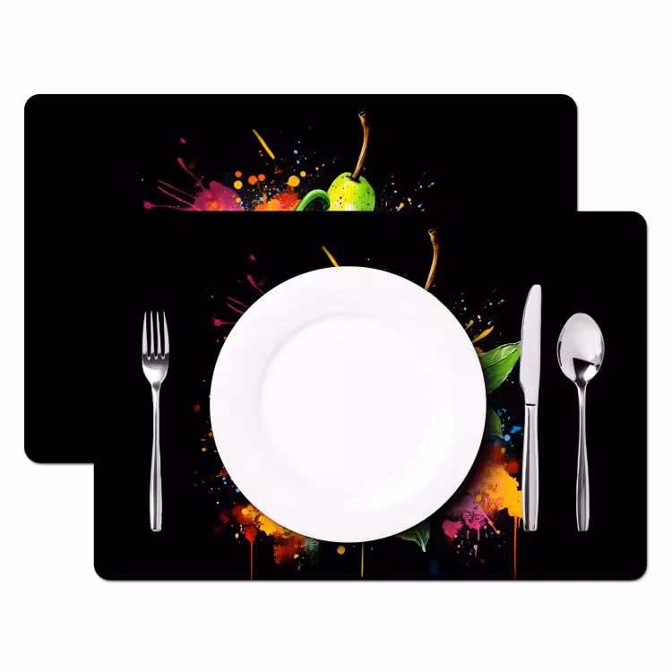 Tovagliette - Pepe - Pera - Limone - Graffiti - Vernice - Astratto — 2