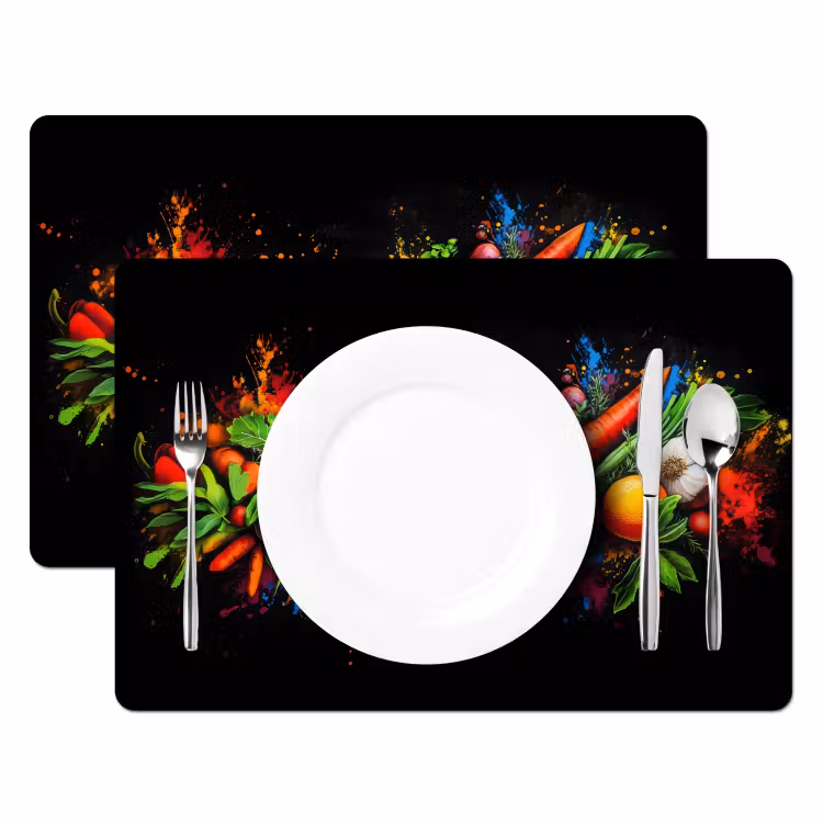 Tovagliette - Verdure - Cibo - Erbe - Graffiti - Cucina — 2