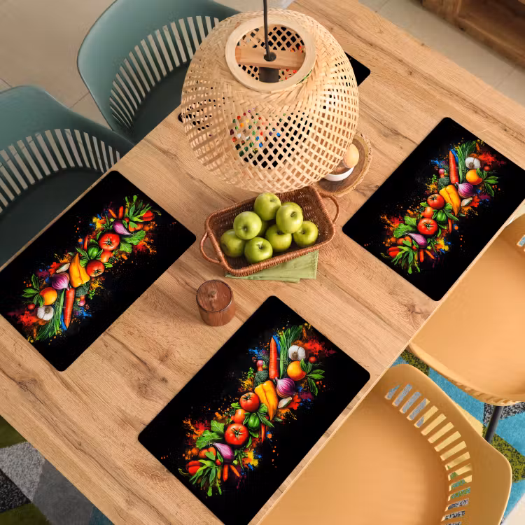Tovagliette - Verdure - Cibo - Erbe - Graffiti - Cucina — 3