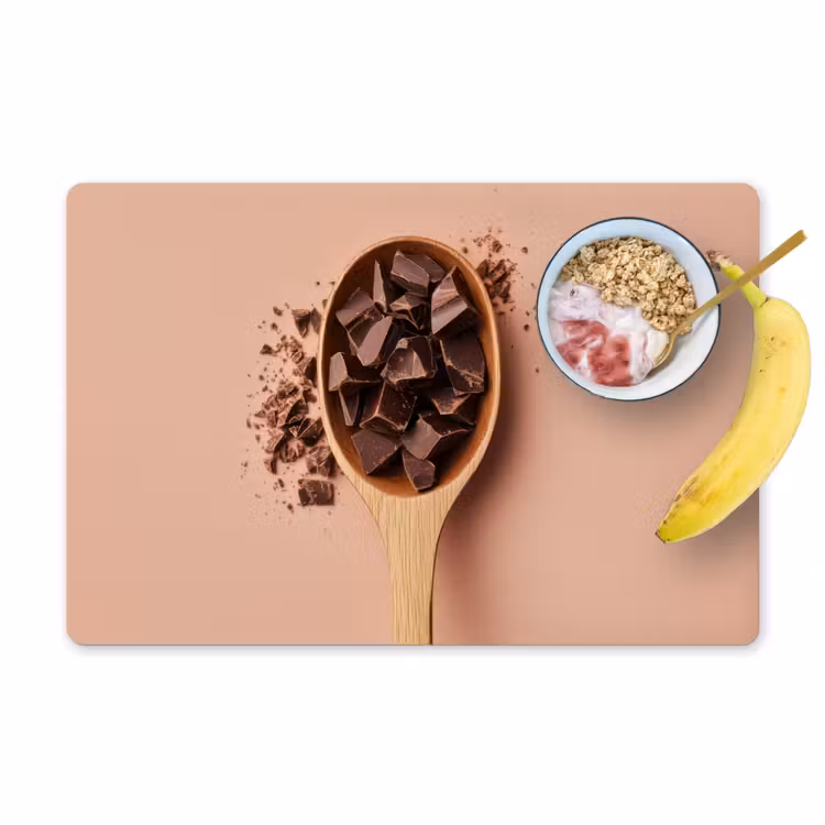 Tovagliette - Cioccolato - Legno - Cucchiaio — 1