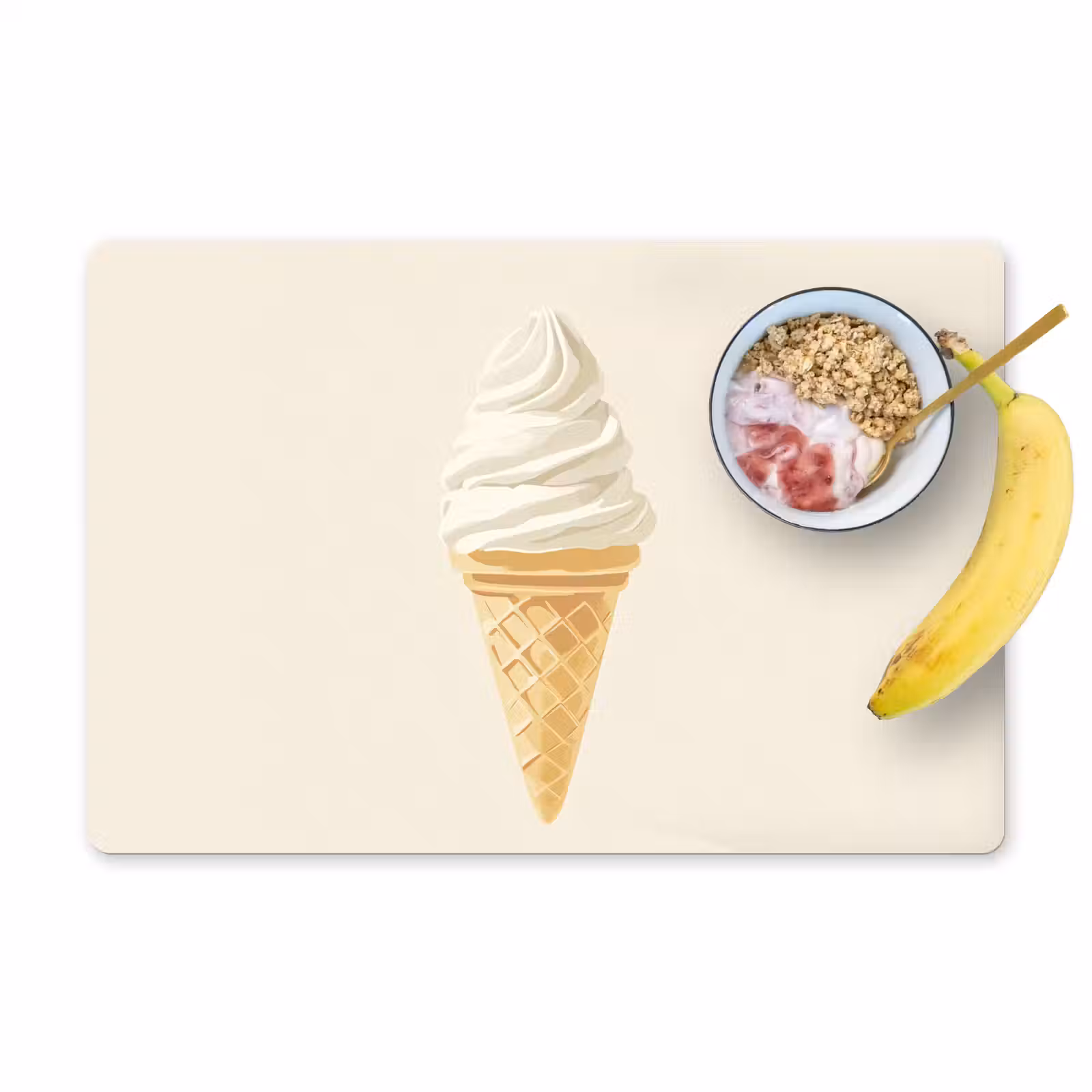 Tovagliette - Cono gelato - Bianco — 1