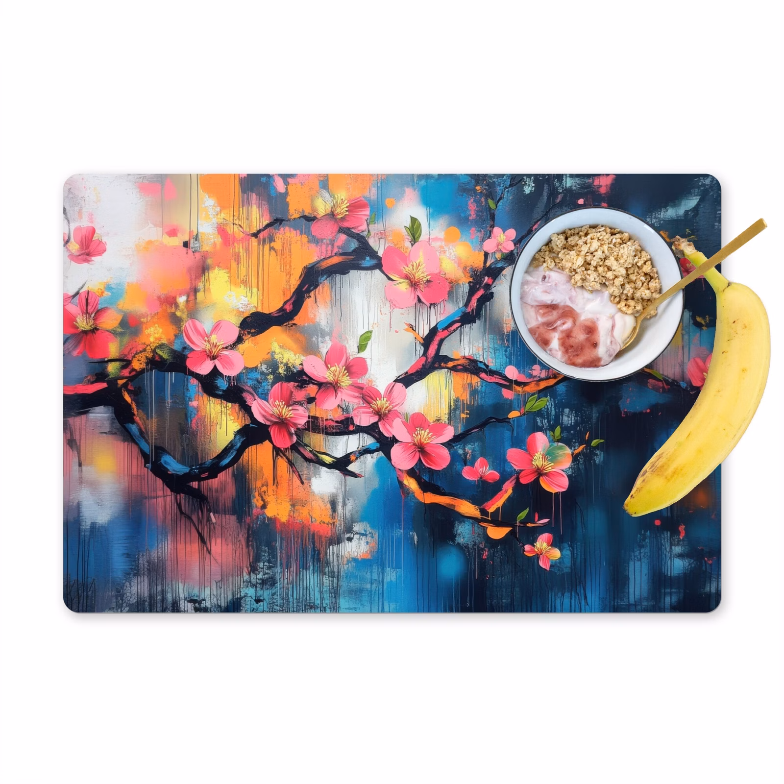 Tovagliette - Fiori - Ramo - Artistico - Rosa — 1