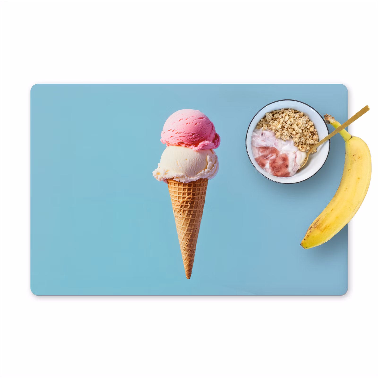 Tovagliette - Gelato Scoop - cono - Blu — 1