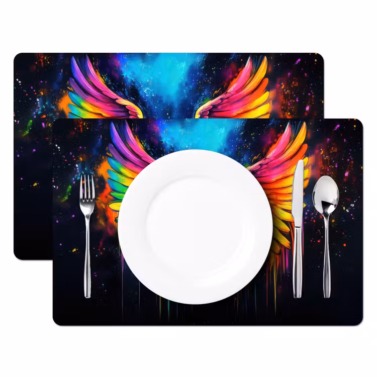 Tovagliette - Colori dell'arcobaleno - Ali - Magico — 2