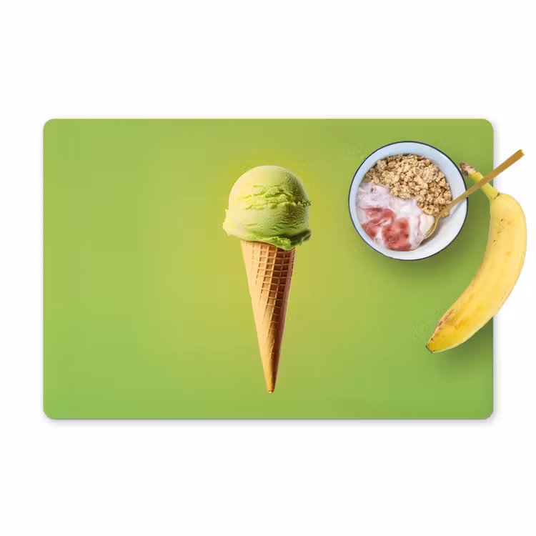 Tovagliette - Corno - Paletta per gelato - Verde — 1