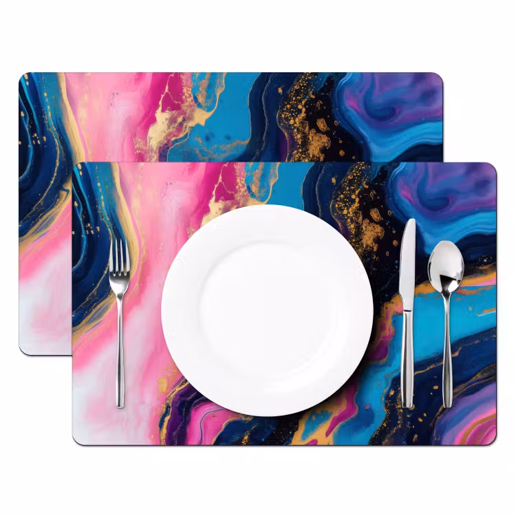 Tovagliette - Marmo - Moderno - Oro — 2