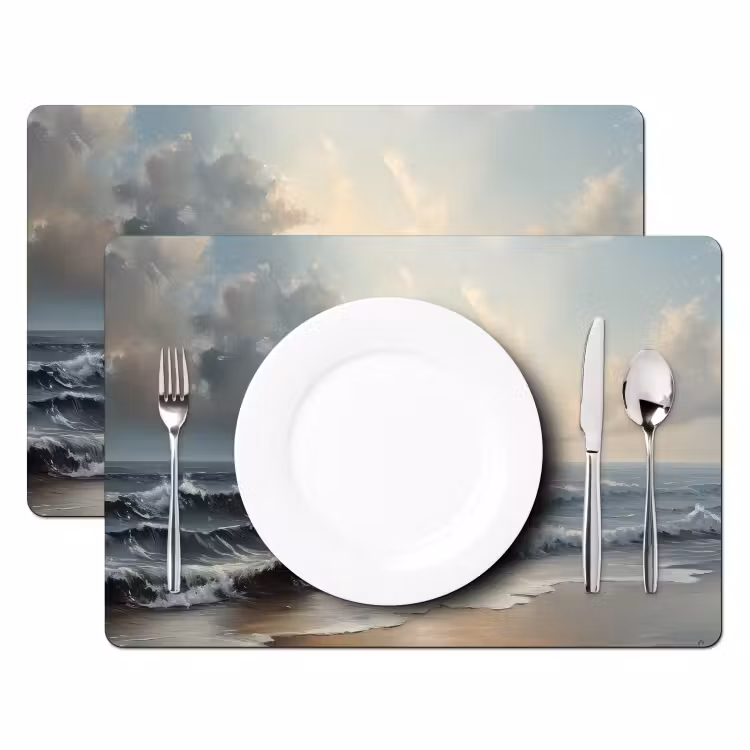Tovaglietta in vinile - Spiaggia - Mare - Tramonto — 2