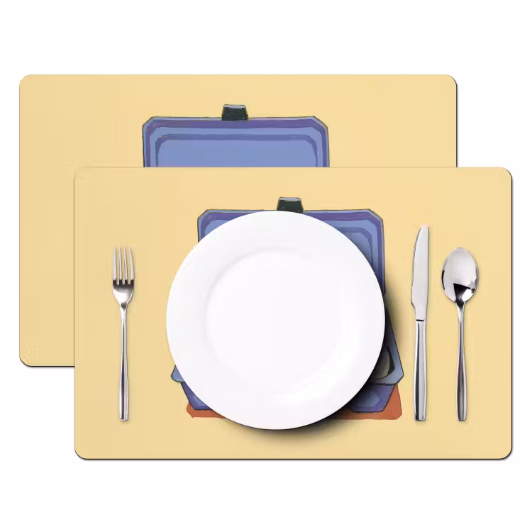 Tovagliette - Uova - Scatola - Minimalista - Blu — 2