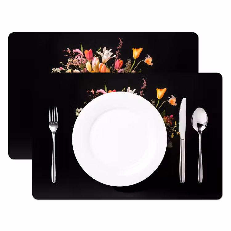 Tovaglietta in vinile - Vaso - Fiori - Tulipani — 2