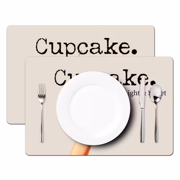 Tovaglietta in vinile - Cupcake - Dolce - Ciliegia — 2