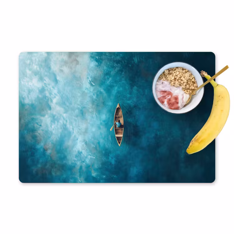 Tovaglietta in vinile - Barca - Acqua - Blu — 1
