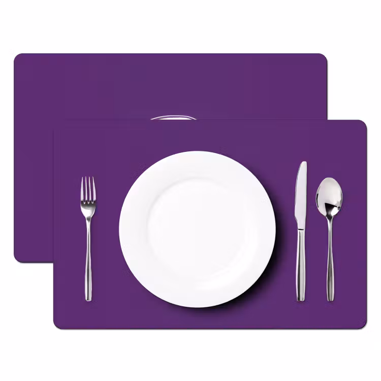 Tovaglietta in vinile - Frutto della passione - Semi - Viola - Minimalista — 2