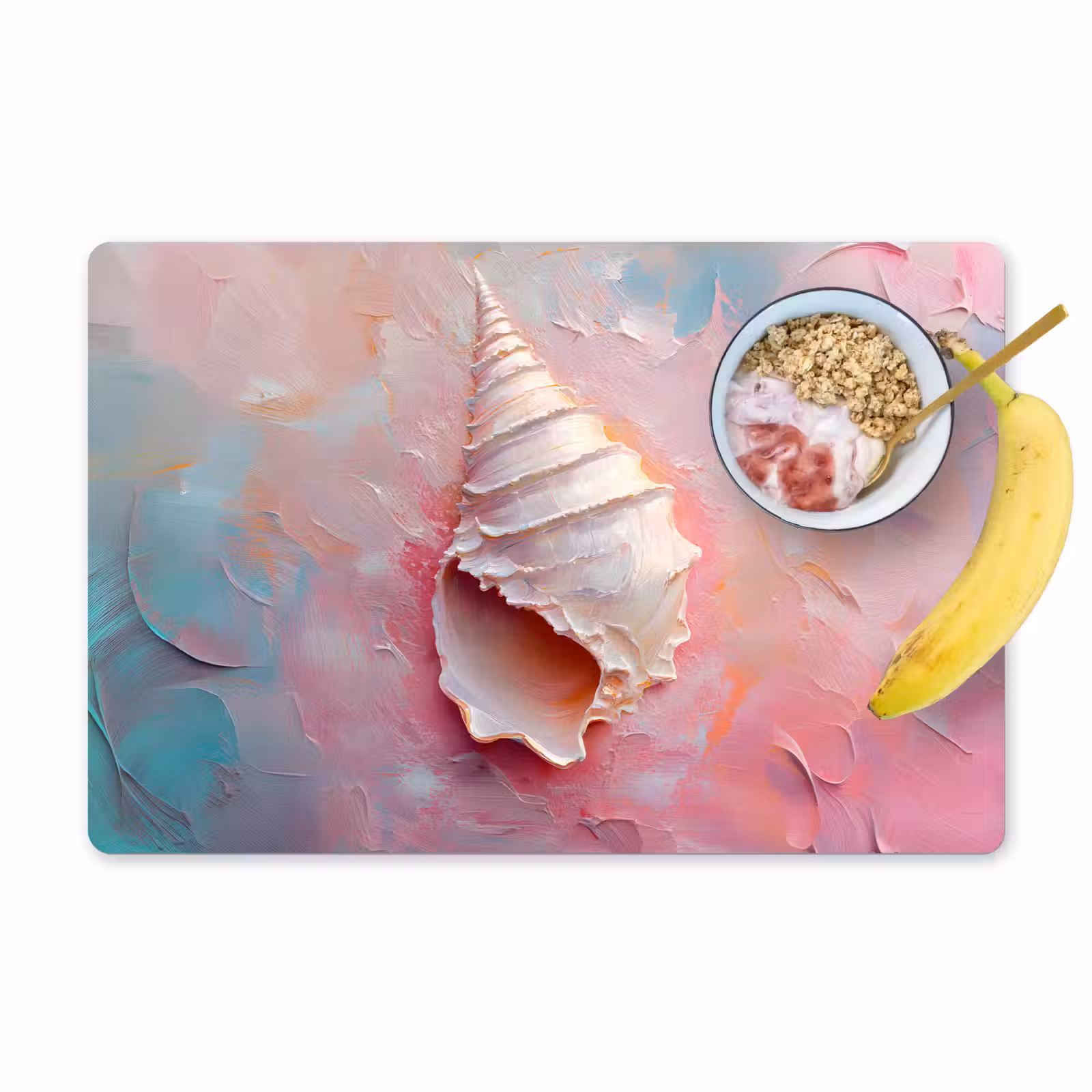 Tovaglietta in vinile - Conchiglia - Pastello - Rosa — 1