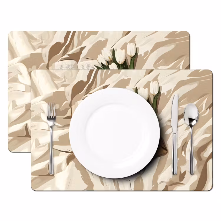 Tovagliette - Libro - Illustrazione - Tulipani - Caffè — 2