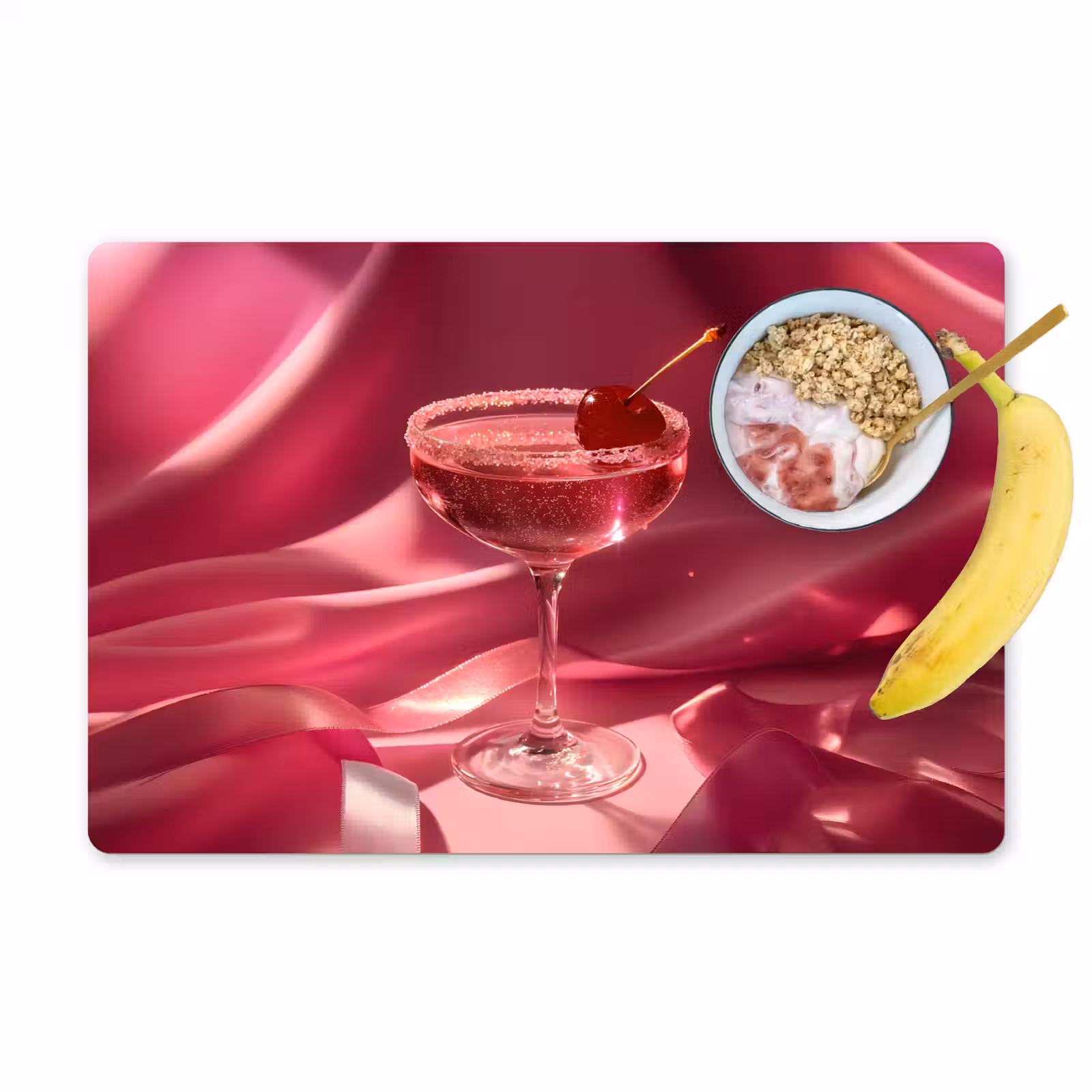 Tovaglietta in vinile - Cocktail - Rosa - Luxe — 1