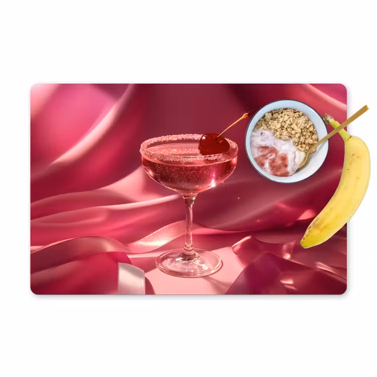 Tovaglietta in vinile - Cocktail - Rosa - Luxe — 1