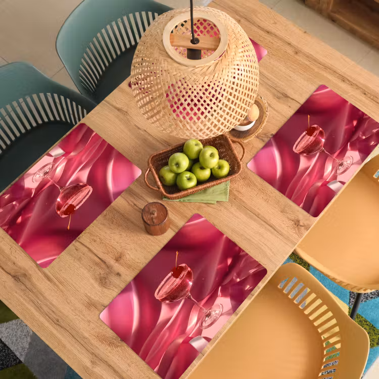 Tovaglietta in vinile - Cocktail - Rosa - Luxe — 3