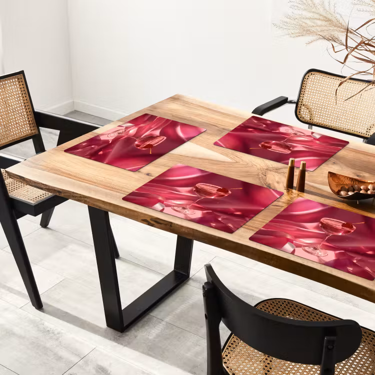 Tovaglietta in vinile - Cocktail - Rosa - Luxe — 4