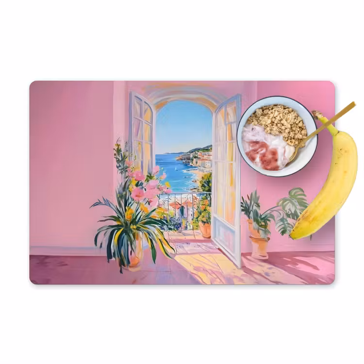 Tovaglietta in vinile - Rosa - Esterno - Vernice — 1