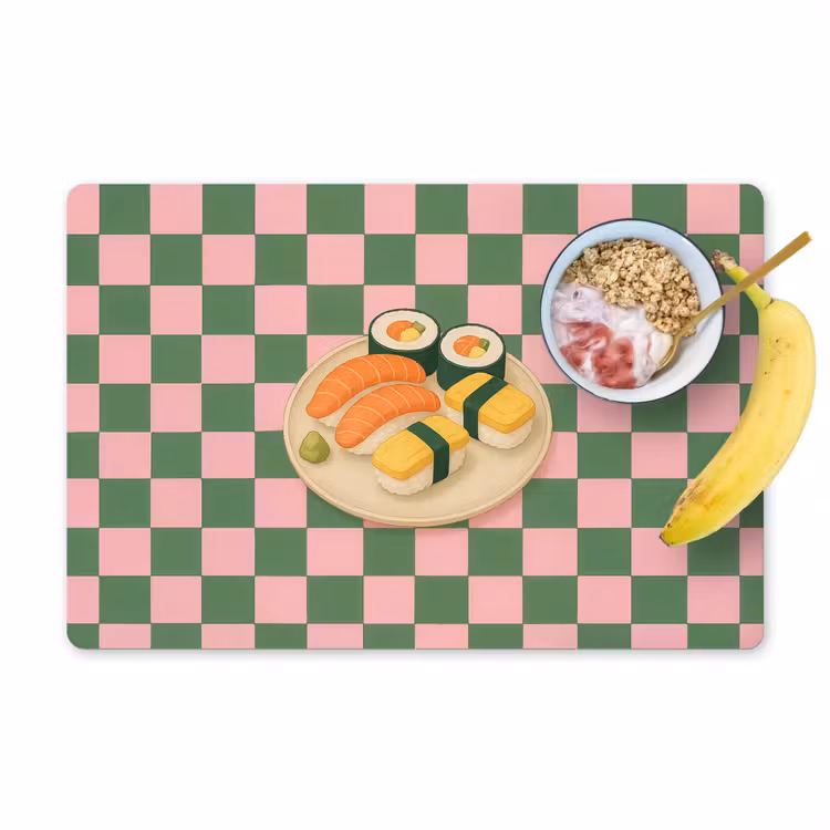 Tovagliette - Sushi - Piatto - Bloccato - Verde — 1