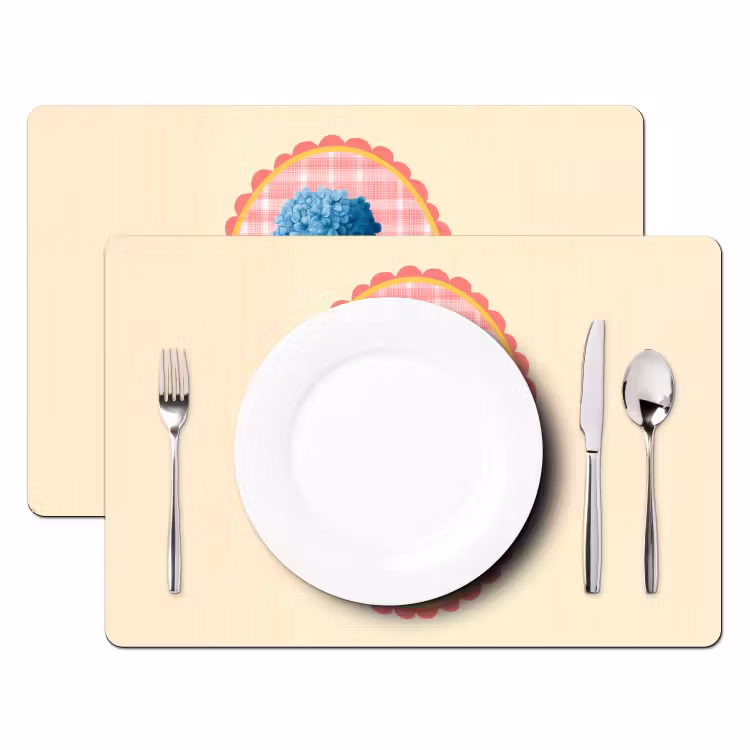 Tovagliette - Fiori - Blu - Elenco - Foglie — 2