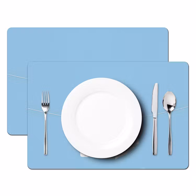 Tovagliette - Lenzuola - Stendibiancheria - Blu - Minimalista — 2