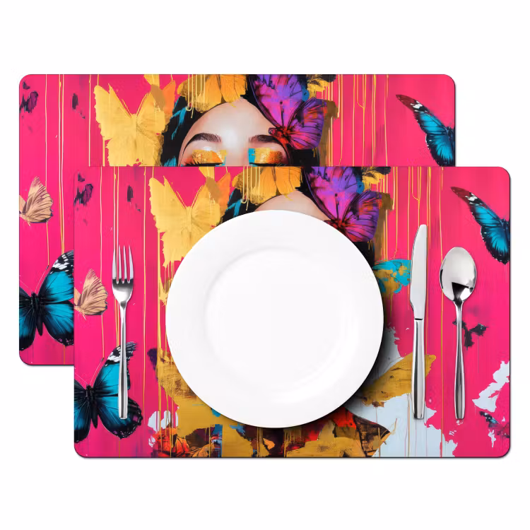 Tovaglietta in vinile - Donna - Astratto - Colorato — 2