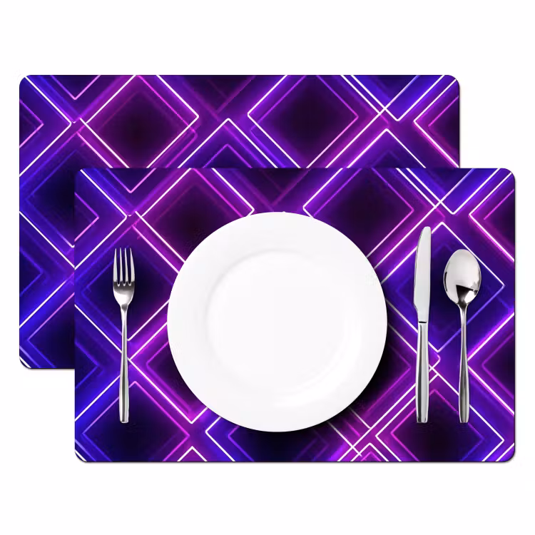 Tovagliette - Diamanti - Neon - Viola — 2