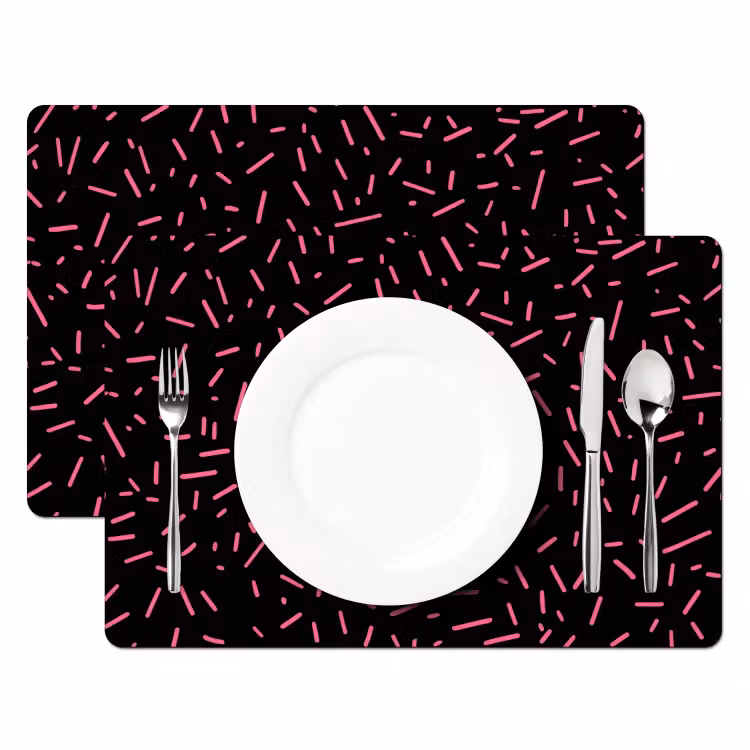 Tovagliette - Strisce - Rosa - Astratto — 2